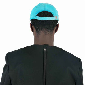 Gorra de béisbol ajustable con lavado ácido ligero de 5 paneles, con letras impresas, impermeable, vaquero, desgastado, Metal Universal - Product Image 5