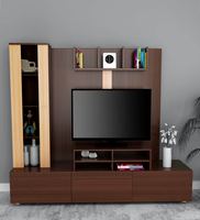 Meilleures ventes - Étagères TV - Meubles sur mesure - Étagères TV en bois d'acacia massif à bord naturel, style moderne et luxueux