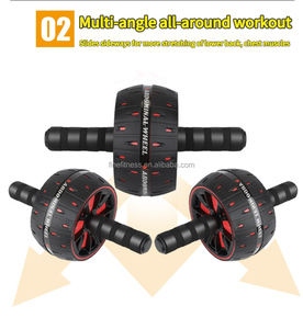 Con lăn tập bụng bằng thép và mút xốp có đệm đầu gối dành cho phòng tập thể dục tại nhà - Thiết bị thể dục chất lượng cao bền bỉ, dùng được cho cả nam và nữ - Product Image 3