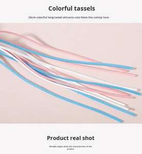 Qbellpet Bacchetta Magica Interattiva per Gatti con Campanello e Pallina in Morbido Velluto di Alta Qualità - Product Image 6