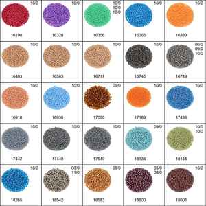 ลูกปัด PRECIOSA 50 กรัม คุณภาพสูง ลูกปัดเรซิ่นแก้ว สำหรับทำเครื่องประดับมุก งานปัก DIY งานฝีมือ ร้อยรู ทำด้วยมือ ขนาดตามสั่ง - Product Image 1