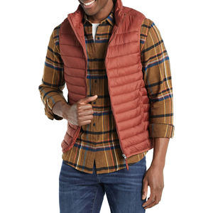 Gilet d'hiver sans manches pour homme, respirant, matelassé, pour l'extérieur, avec deux poches latérales zippées, style décontracté, coupe-vent - Product Image 4