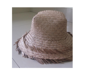 หมวกฟางแฮนด์เมดหมวกผ้าพรีเมี่ยมสีสันสดใสเหมาะสำหรับชายหาดและส่งออก - Product Image 2