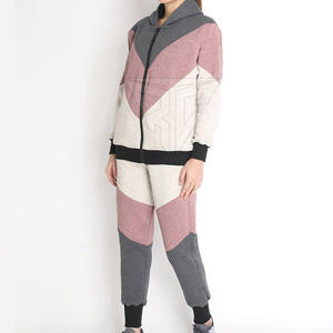 Chándal Tech Fleece para mujer 100% algodón liso diseño de dos piezas para adultos temporada de invierno Top de sudoración - Product Image 3