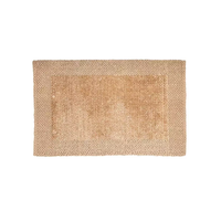 Qualité supérieure directement de l'usine, 100% jute, réversible, moderne, carré, moyen (0,4-0,6 pouces) Tapis à motif uni, épaisseur et taille personnalisées