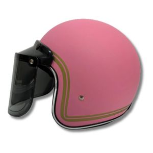 Alta calidad CRX Bogo-X Pink Doff Retro Open Face ABS Casco de motocicleta Elegante Certificado SNI para adultos - Product Image 1