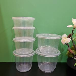 Conteneur alimentaire rond en plastique avec couvercle, fabriqué au Vietnam, en PP transparent – Nouveaux produits été 2024 - Product Image 3