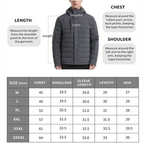 Chaquetas Para-jumper para Hombre, Chaqueta de Invierno Impermeable con Cuello Alto, Chaqueta Acolchada de Lana, Chaqueta Acolchada OEM, Abrigo Acolchado de Invierno HY-BRIDS SWEAT - Product Image 6