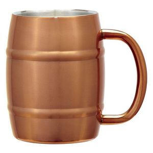 Mug mule de Moscou en cuivre martelé brillant avec sensation artisanale et design élégant pour une présentation de cocktail chic - Product Image 1