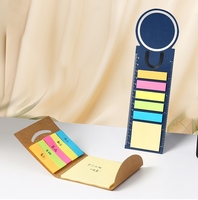 Ensemble de notes autocollantes découpées à l'emporte-pièce personnalisé Bloc-notes de style simple avec enveloppes en papier kraft pour l'écriture