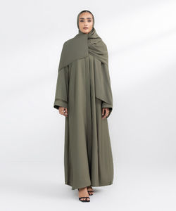 El Diseño Más Hermoso de Oriente Medio, Abaya Informal de Talla Grande, Ligera, Transpirable, Larga hasta el Suelo, Ropa Musulmana para Mujer - Product Image 1
