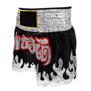 Boxeo Muay Thai al por mayor personalizado bordado boxeo corto hombres y personalizado Muay Thai pantalones cortos sublimación - Product Image 6