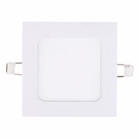 Offre Spéciale moderne 6W LED panneau lumineux carré LED panneau encastré au plafond corps en aluminium conception mince pour bureau à domicile usage intérieur