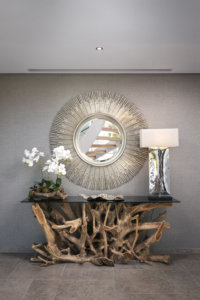 โต๊ะคอนโซลไม้สักรากสำหรับห้องนั่งเล่นการออกแบบที่ทันสมัยเขตร้อนปรับแต่งสีได้-ใช้รับประทานอาหารของโรงแรม-jepara อินโดนีเซีย - Product Image 4