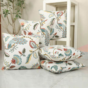 Latest <b>Design</b> Style Pure Cotton Material Cushion <b>Cover</b> with Premium Weave for Home Decoration - Product Image 1