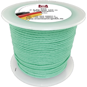 โอเวอร์แมนน์ สายวัดระยะ 20 ม. เส้นผ่านศูนย์กลาง 1 มม. สีเขียว โพลีเอทิลีน 15 กก. สำหรับเลเซอร์ระดับ  แพ็ค 12 เส้น - Product Image 2