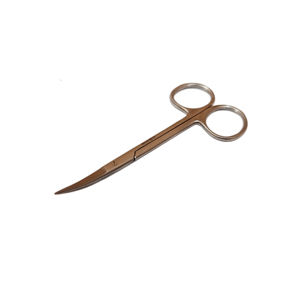 Tijeras Iris Curvas Premium de Acero Inoxidable de Precisión, Instrumentos Oftálmicos y Médicos para Cirugía Ocular y Corte de Tejidos Finos - Product Image 4