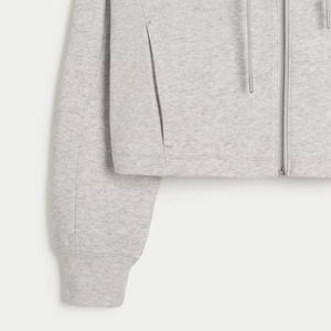 เสื้อฮู้ดครอปปี 2024 สำหรับผู้หญิง แขนยาว ผ้าฝ้ายเฟรนช์เทอร์รี่ 280 กรัม เสื้อฮู้ดสวมหัวลำลองแฟชั่น รับผลิตแบบ OEM - Product Image 5