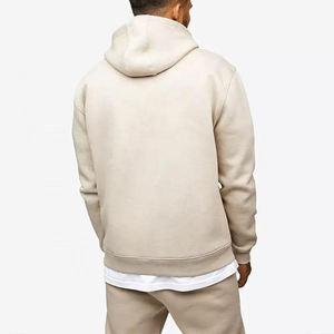 Traje de jogging con logotipo personalizado 100% chándal de algodón en blanco grueso pesado chándales pantalones de chándal unisex y conjunto de Sudadera con capucha para hombres - Product Image 5