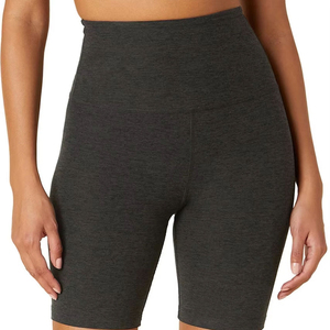 Custom Made Women's Training Yoga Shorts Hot Shorts New Design Spandex/Polyester Breathable Eco-Friendly Drawstring Closure All - Product Image 1