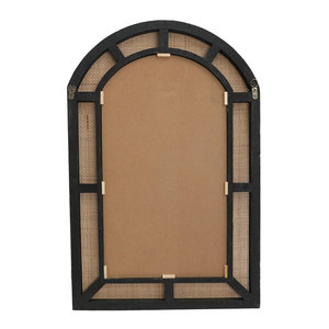 DreamCraft Boho lujo ratán espejo de pared moderno/rústico enmarcado Vietnam baño Decoración Para sala de estar y dormitorio para hoteles - Product Image 6