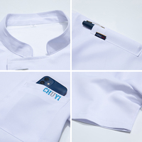 Uniforme de chef philippin vêtements de cuisine uniformes de restaurant et de bar chemise à manches courtes vêtements de cuisine uniforme de chef