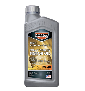 Aceite de Motor Sintético WARCO SAE 0W-40, Paquete de 6, 1 Cuarto de Galón - Product Image 1