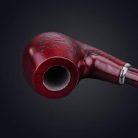 Pipe à fumer en bois sculptée à la main avec un design élégant, pipe à fumer en bois de luxe pour le tabac et les herbes, pipe à fumer classique