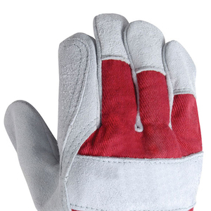 Guantes DE TRABAJO Rigger personalizados, guantes de mano de protección de seguridad para trabajadores de cuero de vaca resistente - Product Image 4