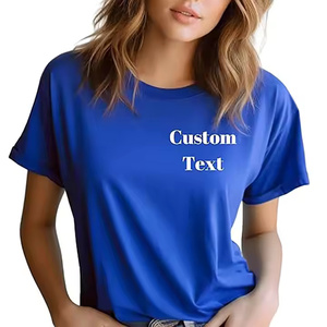 100% Organic Cotton High Quality Oversized Plus Size Women's <b>T</b>-<b>Shirts</b> Casual <b>Sequined</b> Logo Diamond Design Private Label TShirts - Product Image 4