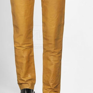 Pantalon en cuir pour homme de qualité supérieure, léger, respirant, avec une finition lisse, parfait pour les occasions décontractées et les soirées - Product Image 5