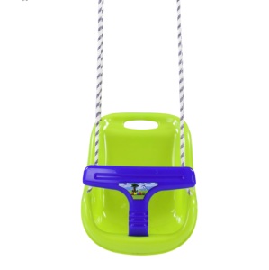 Columpio de Plástico Moderno para Niños Pequeños, Columpio para Interiores y Exteriores, Jardín, con Cuerda Larga, Abrazadera de Acero y Cinturón de Seguridad, Venta al por Mayor - Product Image 1