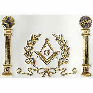 Meilleur matériel maçonnique Blue Lodge Past Masters Tablier personnalisé brodé confortable maçonnique Regalia Tabliers - Product Image 2
