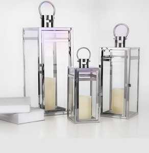 Lanterne en fer magnifiquement conçue avec insert en verre pour l'éclairage extérieur disponible en finition brillante ou mate et plusieurs couleurs - Product Image 6