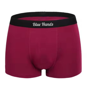 Calzoncillos y Bóxers de alta calidad para hombre, ropa interior de tiro medio de punto transpirable de secado rápido de algodón y LICRA con logotipo personalizado - Product Image 3