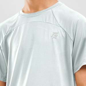 Youth Advantage 100% Polyester Knitted Tee Light Blue Long Boxy Performance Style Plain Dyed <b>Animated</b> 300 Grams Compressed - Product Image 6