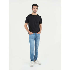 Jeans TELIS de Corte Regular, Estilo Urbano, Corte Recto Bajo-Alto, Tejido Ligero, con Agujeros 3D, para Otoño/Invierno - Product Image 1