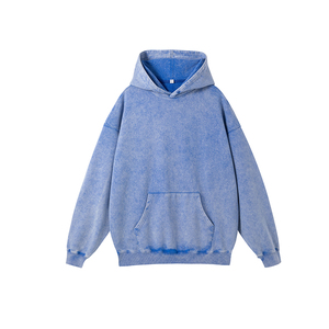 เสื้อผ้าสตรีทแวร์ผ้าฝ้าย 100% แบบสั่งทำพิเศษ ลายบาติกวินเทจฟอกสีสไตล์ย้อนยุค น้ำหนัก 420 กรัม ทรงโอเวอร์ไซส์สำหรับผู้ชาย ตกแต่งด้วยงานปักแบบดิสเทรส - Product Image 5