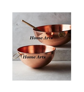 Handmade Black <b>Color</b> Copper Date Serving <b>Bowl</b> Advantageous Design Round Shape Dates Serving <b>Bowl</b> From India - Product Image 2