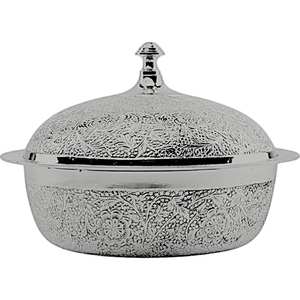 Timeless Black Hotpot with Wire Stand Handle and Lid Ideal for Decorative Food Serving at Weddings Banquets and Elegant Dinner - Product Image 5