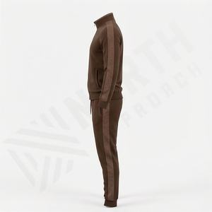Survêtement pour homme à manches longues avec matière extensible et look athlétique, parfait pour la course à pied, l'entraînement sportif, la pratique sportive, couleur personnalisée - Product Image 3