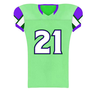 Uniforme de football américain sur mesure à manches courtes Designs originaux Maillot fabriqué en usine pour les équipes de clubs Technique imprimée - Product Image 2