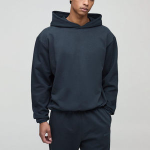 300 GSM Sudadera con capucha de gran tamaño en blanco Sudadera con capucha corta Streetwear Boxy Plain Sudadera con capucha para hombre de Marfa International - Product Image 1