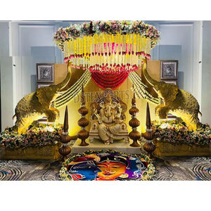 ชุดรูปแบบพระพิฆเนศ, มาใหม่ของตกแต่งงานแต่งงานงานแกะสลักด้วยมือไฟเบอร์ - Product Image 5