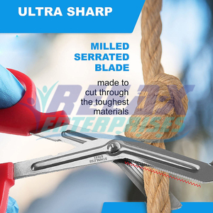 Ciseaux chirurgicaux pour traumatologie avec poignée en plastique rouge Lot de 50 ciseaux EMT en acier inoxydable avec poignée de couleur rouge REEAX ENTERPRISES - Product Image 4