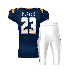 Conjunto de uniforme de fútbol americano de práctica personalizado de estilo de tendencia para la sublimación universitaria, uniforme de fútbol de sarga a la venta - Product Image 2