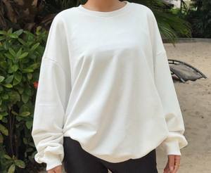 <b>Women</b> Autumn Winter Solid Color Sweatshirt Loose Fit Long Sleeve Pullover Casual Round Neck Sportswear Tops - Product Image 4