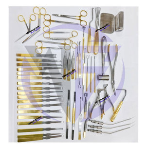 ชุดเครื่องมือทำศัลยกรรมจมูก 50 ชิ้น วัสดุสแตนเลสสีทองบางส่วน  รับทำโลโก้และบรรจุภัณฑ์ตามสั่ง  ผลิตโดย Wenquar Surgical - Product Image 2