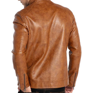 Mens Genuine Sheep Skin Coated Front Custom Logo Spring <b>Warm</b> High Street Style <b>Waterproof</b> Windproof Bomber <b>Jacket</b> OEM - Product Image 3