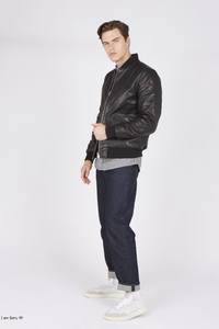 Chaqueta para Hombre, Chaqueta Universitaria, Chaquetas de los Bulls, Chaqueta de Chicago, Chaqueta de Cuero Sintético para Hombre, Chaqueta Casual de Béisbol con Cuello Alto, Corte Ajustado - Product Image 4